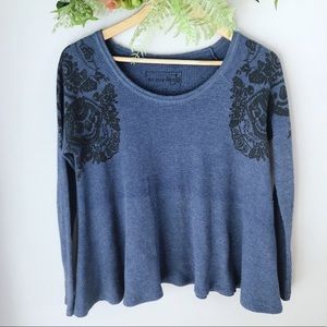 Free People Swing Printed Waffle Knit